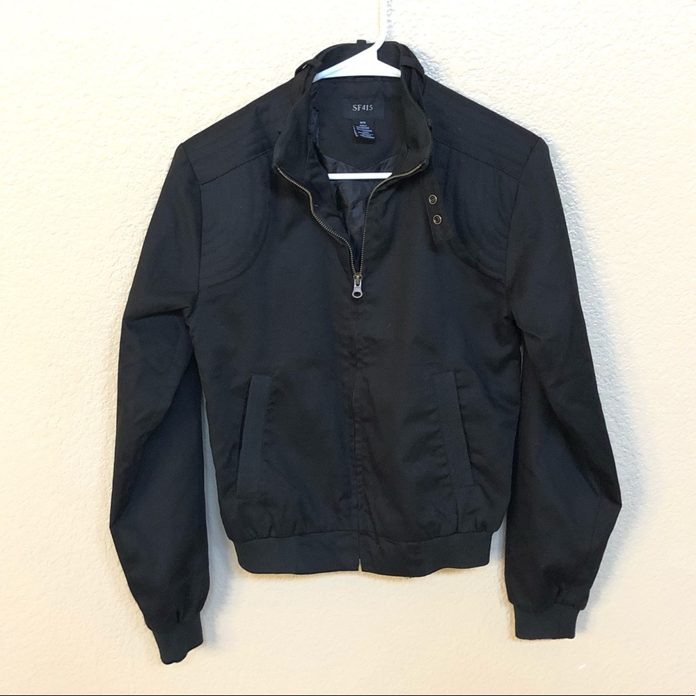 Black Members only style jacket